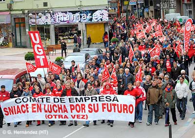 UGT Besaya critica la “desidia” de Calderón y Diego con el problema de Sniace y el drama de 364 despidos