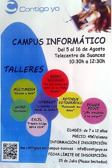 Campus Informático para niños de 7 a 12 años en el Telecentro CampusInformatica
