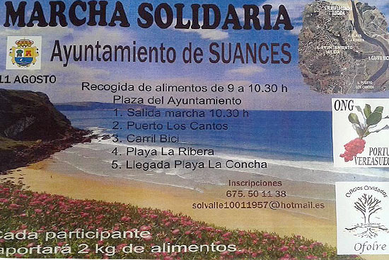Suances acoge el domingo 11 de agosto una marcha Solidaria SuancesMarcha