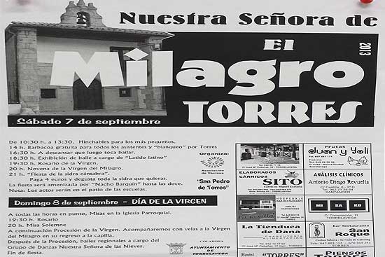 El pueblo de Torres celebra este fin de semana las fiestas del Milagro
