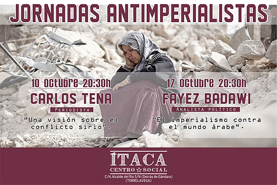 El periodista Carlos Tena ofrece “Una visión sobre el conflicto sirio” en el Centro Social Itaca