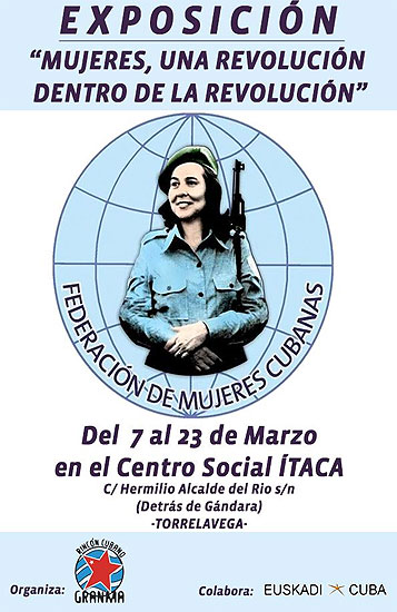 Exposición “Mujeres. Una revolución dentro de la revolución”, en el Centro Social Itaca RinconCubanoMujeres