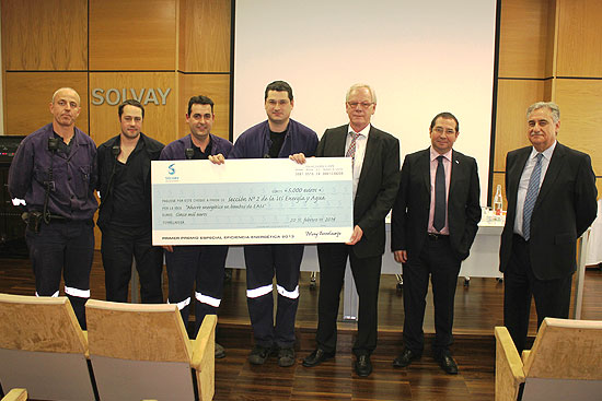 Solvay entrega los premios anuales de Innovación a las mejores ideas presentadas por los trabajadores de la factoría