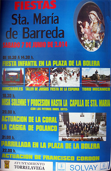 Los vecinos de Barreda celebran el sábado las tradicionales fiestas de Santa María CartelFiestasBarreda