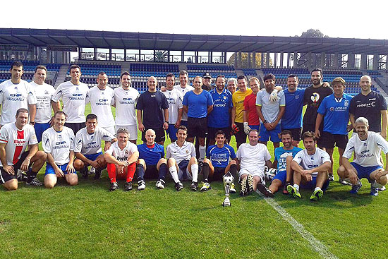 Policía Nacional y Local inician las celebraciones de sus patronos con un partido de fútbol PoliciaTorrefiesta
