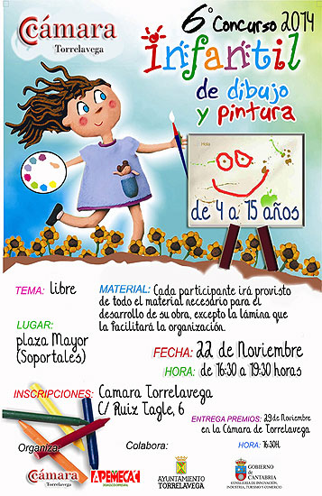 El VI Concurso de Pintura Infantil “Comercio de Torrelavega” se celebra este sábado en la Plaza Mayor ConcursoPintura