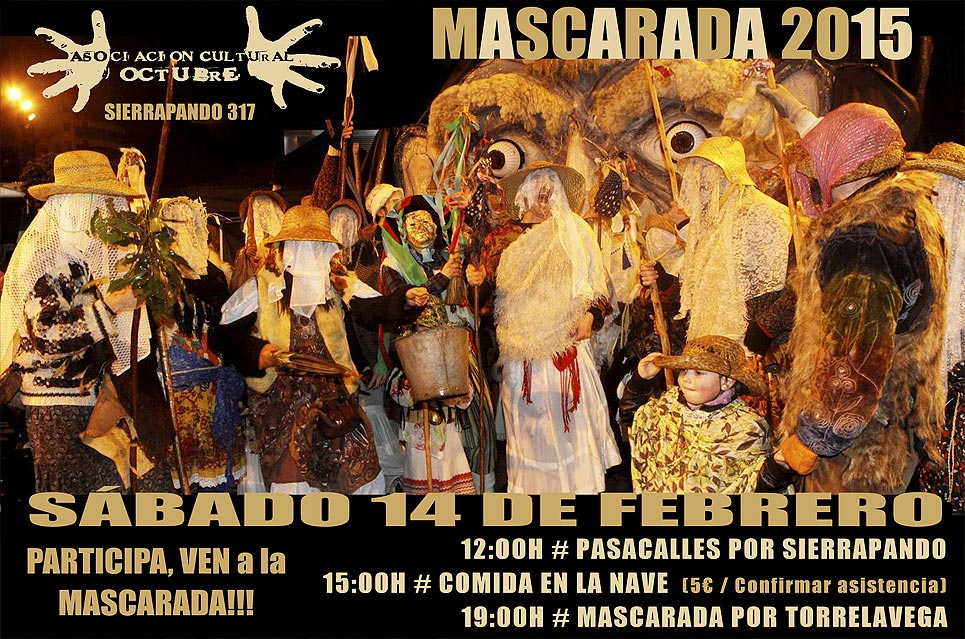 Una Mascarada abre el programa de actividades de la Asociación Cultural Octubre en febrero AsociacionOctubreMascarada