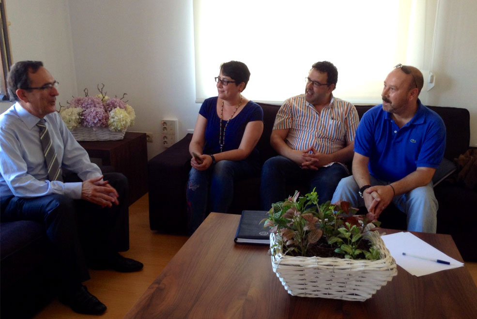 Cruz Viadero y los representantes de UGT coinciden en la necesidad de “colaborar entre todos” por la recuperación económica de Torrelavega ViaderoUGTBesaya