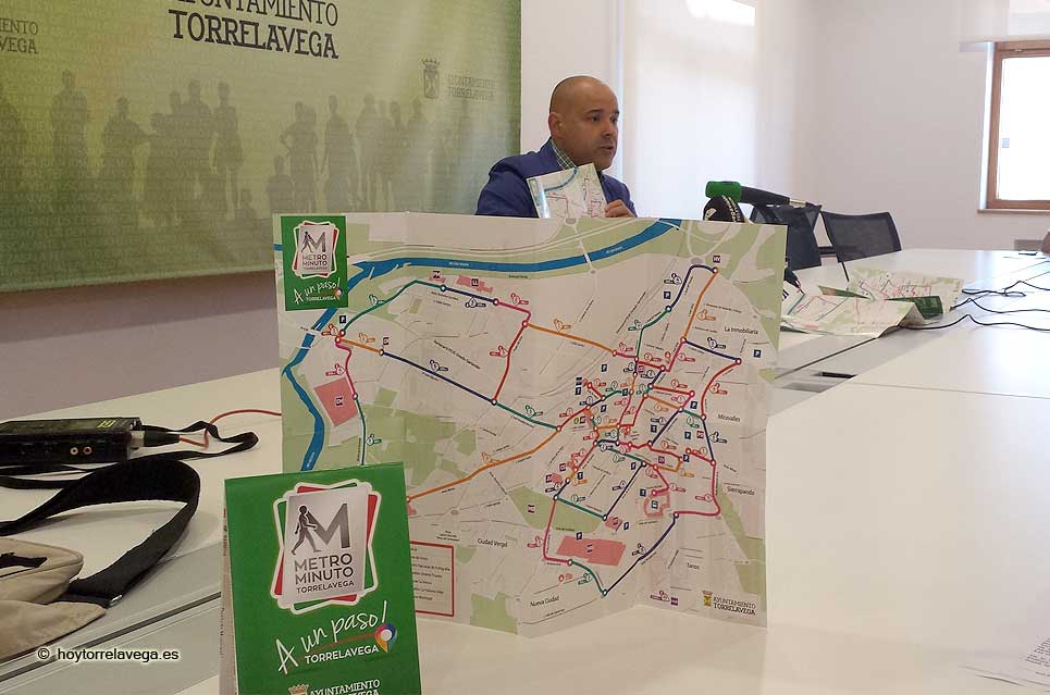 El “Metro Minuto” cronometra los recorridos a pie en la ciudad para animarnos a dejar el coche PSOEMelgarMetroMinuto