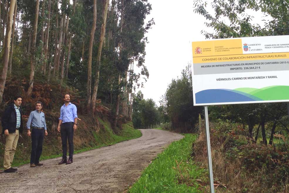 Torrelavega solicita a la Dirección de Desarrollo Rural mejoras en caminos de La Montaña y Miravalles PRCEstradaPedroViernoles