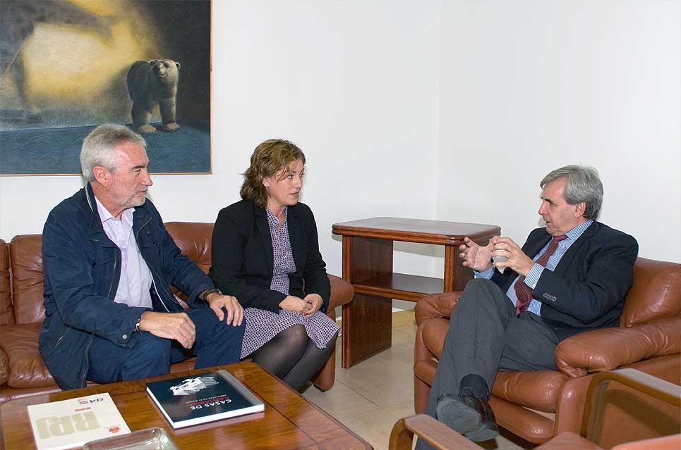 Financiación y mejora de los medios informáticos, entre los compromisos del consejero de Presidencia con Polanco PolancoAlcaldesaDeLaSierra