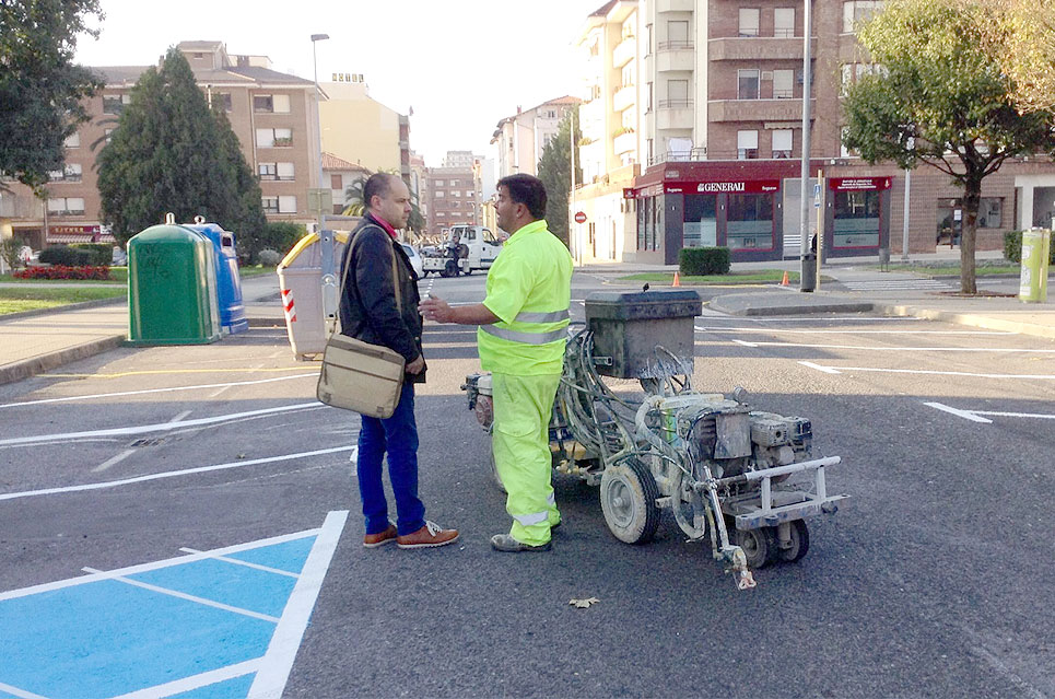 La calle General Castañeda se cierra al tráfico este lunes por las obras de mejora vial en el Zapatón PSOEMelgarObrasZapaton