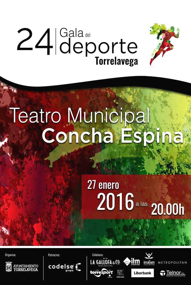 La XXIV Gala del Deporte de Torrelavega reúne a los más destacados del 2015 GalaDeporteCartel2016