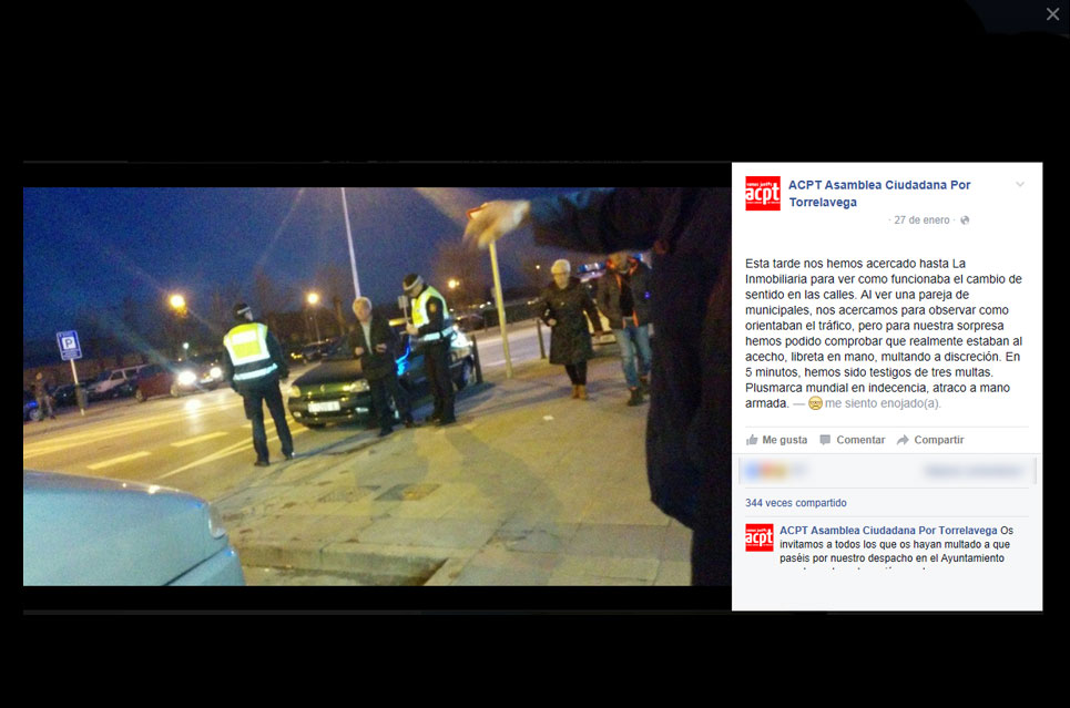 CCOO pide acciones judiciales por los comentarios contra la Policía Local en una publicación de ACPT en Facebook ACPTDenunciaCCOO