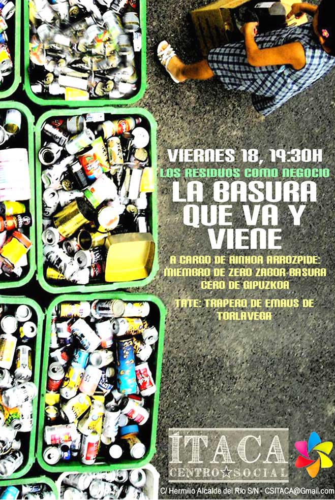 Charla-debate sobre la situación de los residuos en Cantabria y el acuerdo para recibir la basura de Guipúzcoa CentroItacacharlabasura