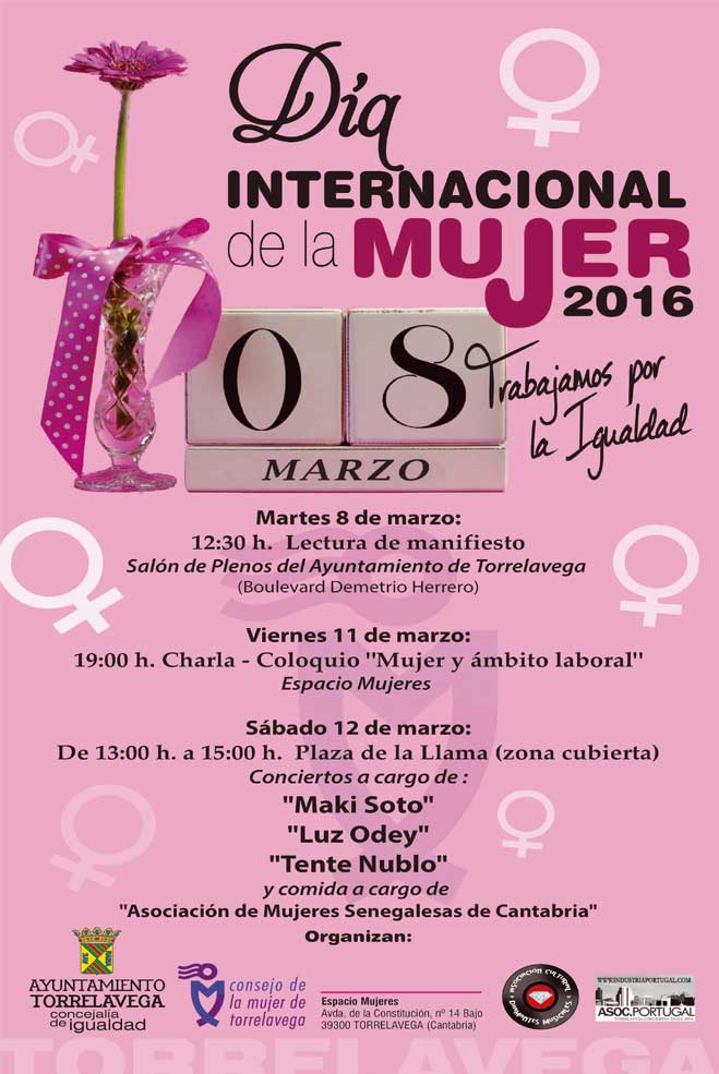 Una charla sobre “Mujer y ámbito laboral”, música, poesía y una comida solidaria cierran los actos del 8 de Marzo DiaMujer2016Cartel