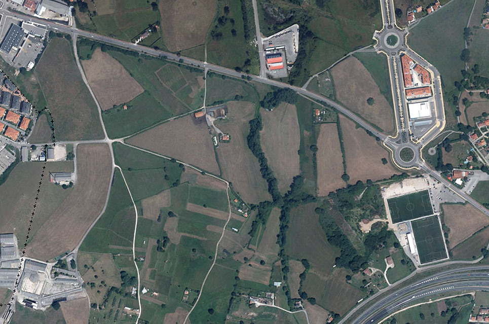 El nuevo Plan General prevé un gran parque entre Las Excavadas y los campos de Santa Ana ExcavadasMapa