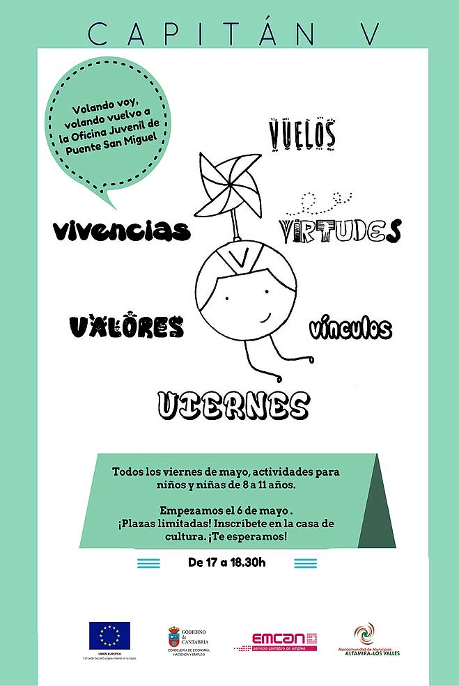 El “CAPITÁN V” vuelve a la Mancomunidad Altamira-Los Valles para ofrecer a los niños ocio responsable y educativo MancoAltamiraCapitanV