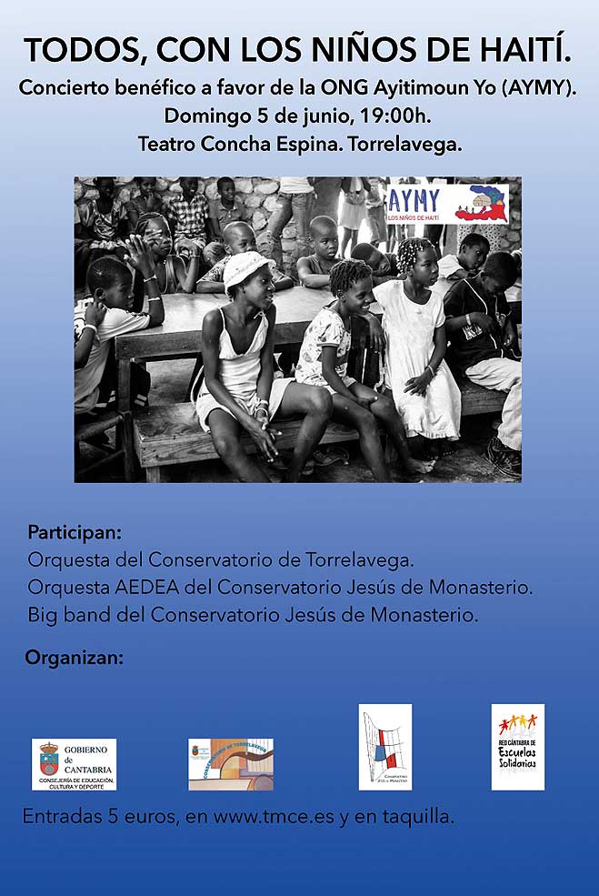 Concierto solidario a favor de la ONG Ayitimoun Yo que acoge, alimenta y escolariza a niños en Haiti ConciertoSolidarioHaiti