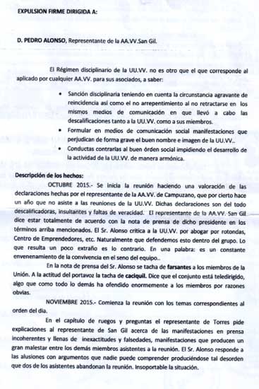 La Unión Vecinal expulsa al presidente de la Asociación San Gil por “su comportamiento” UnionVecinalExpulsion1