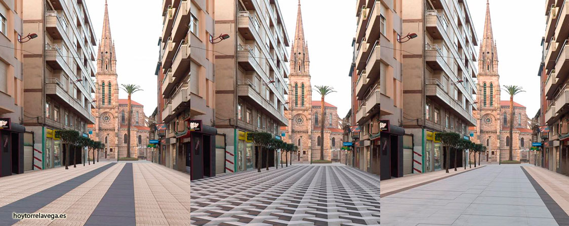 Los ciudadanos decidirán cómo será el pavimento del nuevo tramo peatonal de la calle Consolación CalleConsolacionInfografia