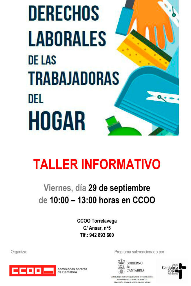 CCOO celebra una jornada sobre los derechos de las trabajadoras del hogar CCOODerechosLaboralesTrabajadorasHogar