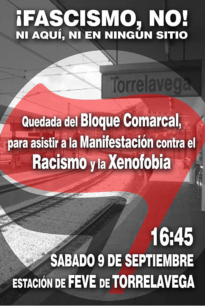 Colectivos del Besaya participan en la contramanifestación de Santander contra el racismo y la xenofobia ContramanifestacionAntifasc