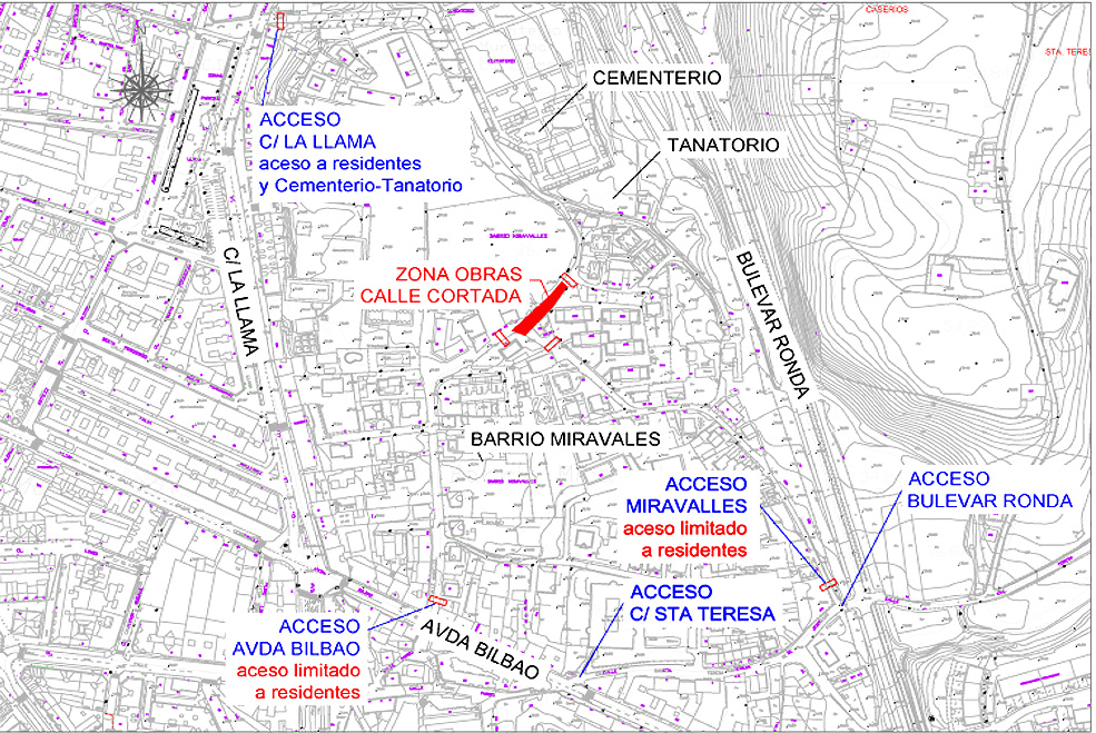 CorteTraficoMiravalles