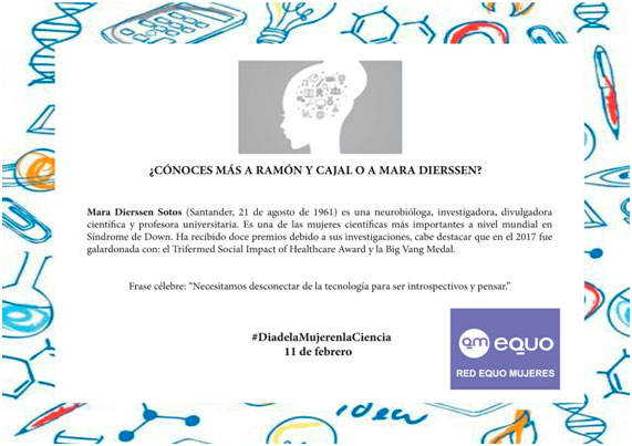 Acción Reivindicativa de EQUO en el Día de la Mujer y la Niña en la Ciencia EquoDiaDeLaMujerEnLaCiencia