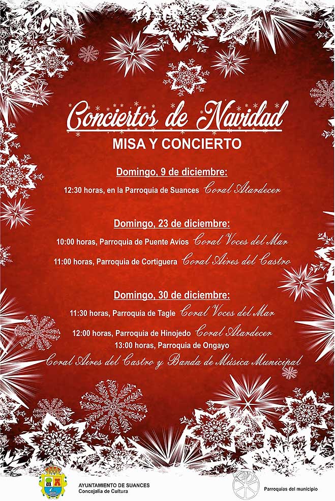 Las corales Atardecer, Voces del Mar y Aires del Castro protagonizan el Ciclo de Conciertos de Navidad de Suances SuancesConciertosNavidad201