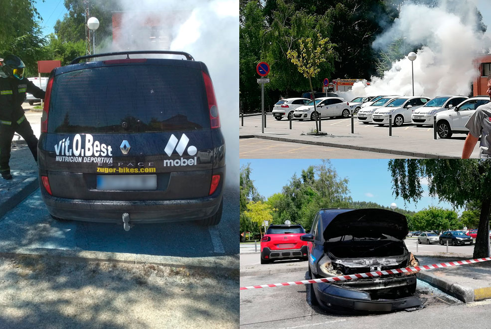 SierrallanaIncendioFurgoneta