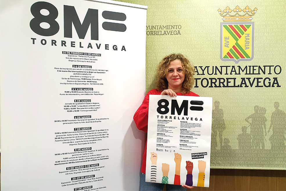 ‘Generación Igualdad’, lema de los actos del 8M en Torrelavega PSOEPortilla8M2020