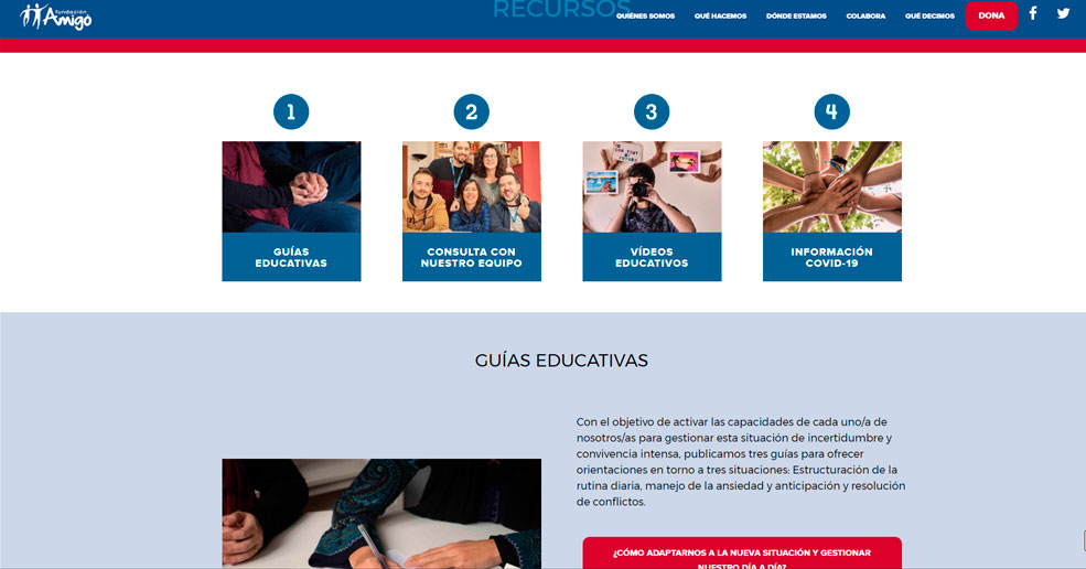 La Fundación Amigó ofrece un servicio de orientación a familias durante la cuarentena FundacionAmigoCovid
