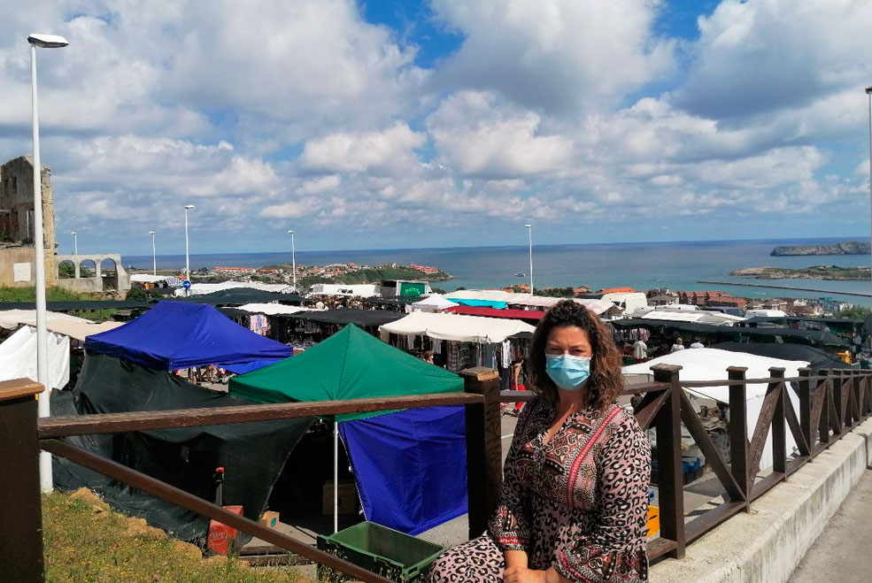 El Ayuntamiento de Suances considera positivo el cambio de ubicación del mercadillo SuancesMercadilloAnaSantiago