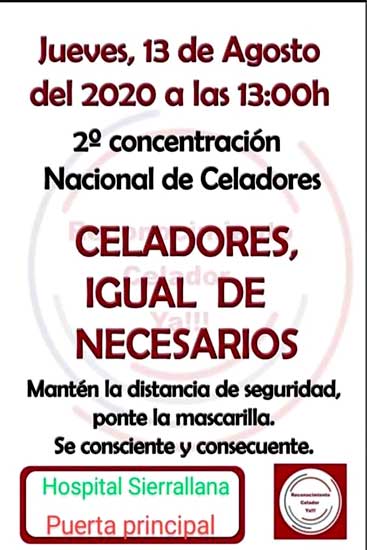 Concentración de la Plataforma Reconocimiento Para el Celador Ya en Sierrallana PlataformaCeladoresConcentr