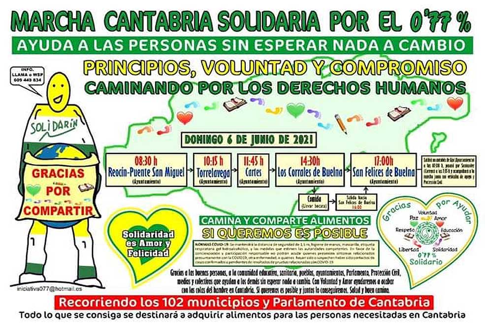 La Marcha Cantabria Solidaria por el 0,77% llega este domingo a Torrelavega MarchaCantabriaSolidaria202