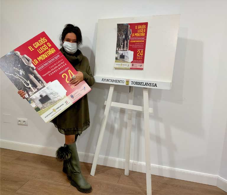 Conferencia sobre Benito Pérez Galdós y sus estancias en Cantabria PSOEEstherCharlaGaldos