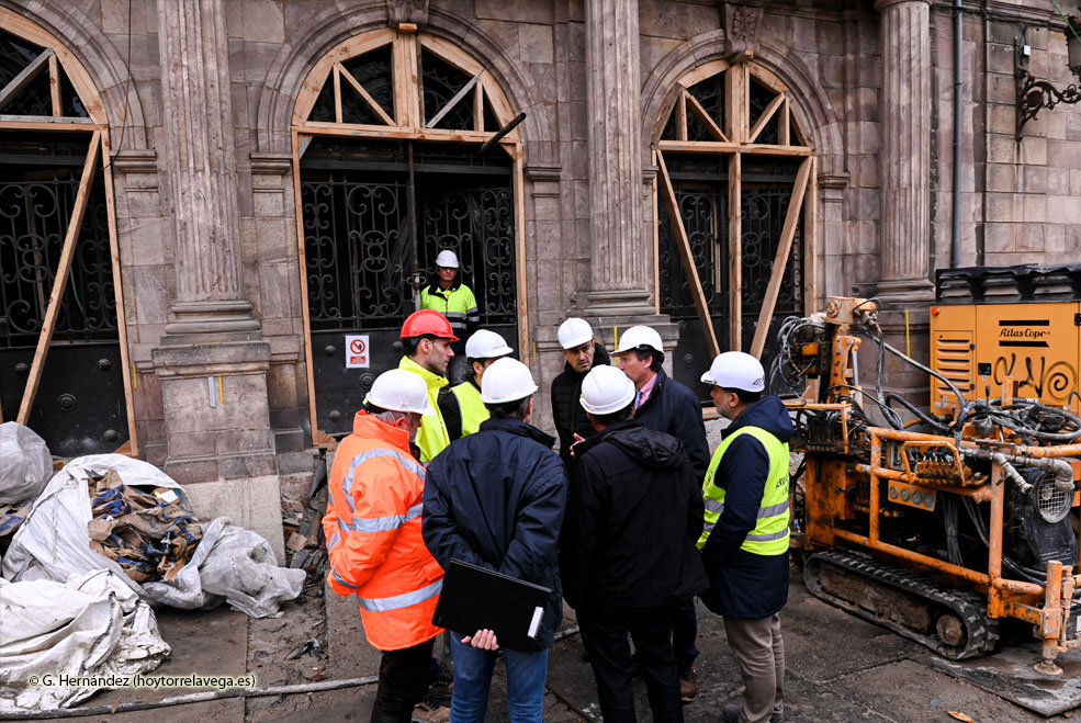 Los trabajos de consolidación del Palacio Municipal concluirán en el primer trimestre de 2023 AyuntamientoObrasVisita