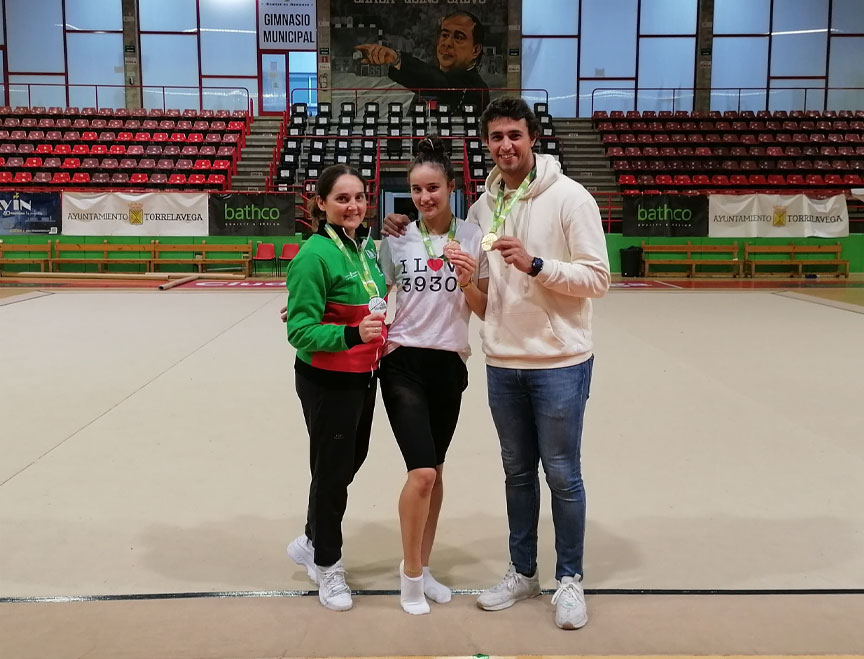 La gimnasta de la EDM de Torrelavega Celia Fernández logra tres medallas en la final de la Liga Nacional Iberdrola GimnastaCeliaFernandezNacho