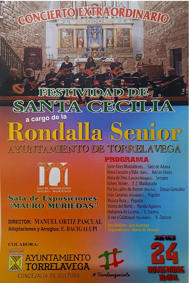 Concierto de la Rondalla Senior para festejar Santa Cecilia RondallaSeniorSantaCecilia