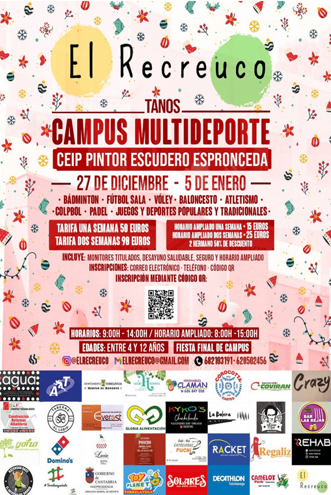Campus multideporte ‘El Recreuco’ en el Pintor Escudero Espronceda CampusElRecreucoNavidad22