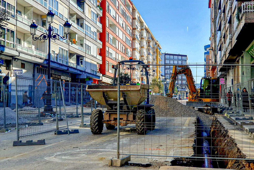 Descuento en la tasa de terrazas a los hosteleros afectados por las obras de Julián Ceballos CalleJulianCeballosObras01