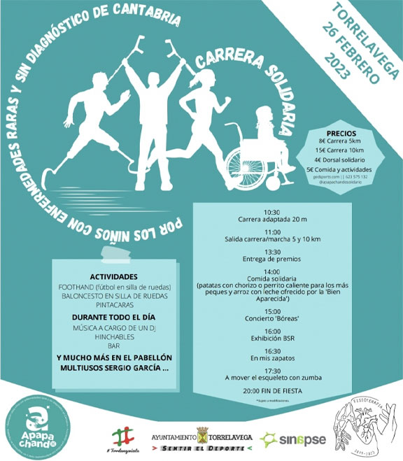 Carrera Solidaria por los niños con enfermedades raras y sin diagnóstico jornadaApapachando