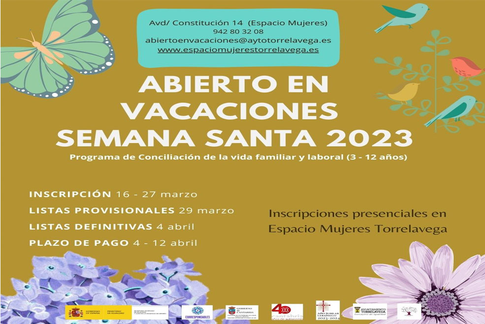 Plazo de solicitudes para ‘Abierto en Vacaciones. Semana Santa 2023’ AbiertoVacacionesSemanaSanta2023