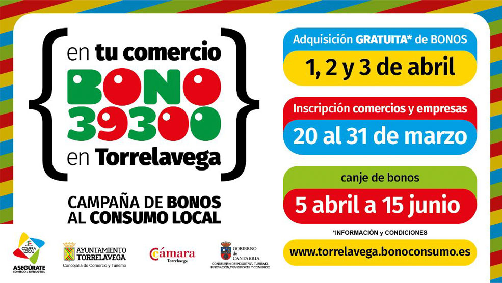 Este viernes finaliza la inscripción de comercios en la Campaña Bono39300 Bono39300general2023