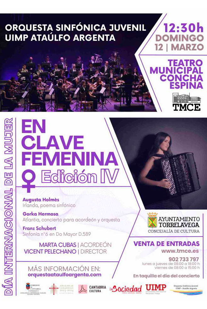 Concierto de de la Orquesta Sinfónica Juvenil UIMP Ataúlfo Argenta en el Concha Espina ConciertoEnClaveFemenina23