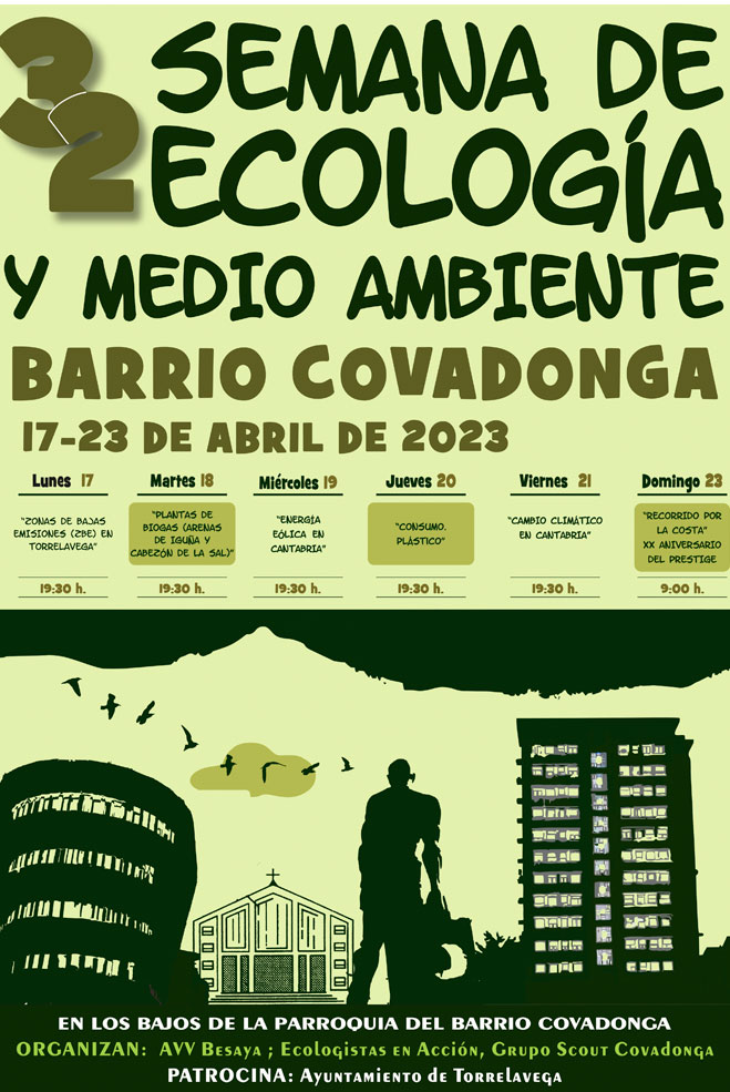 XXXII Semana de Ecología del Barrio Covadonga del 17 al 23 de abril SemanaEcologia32