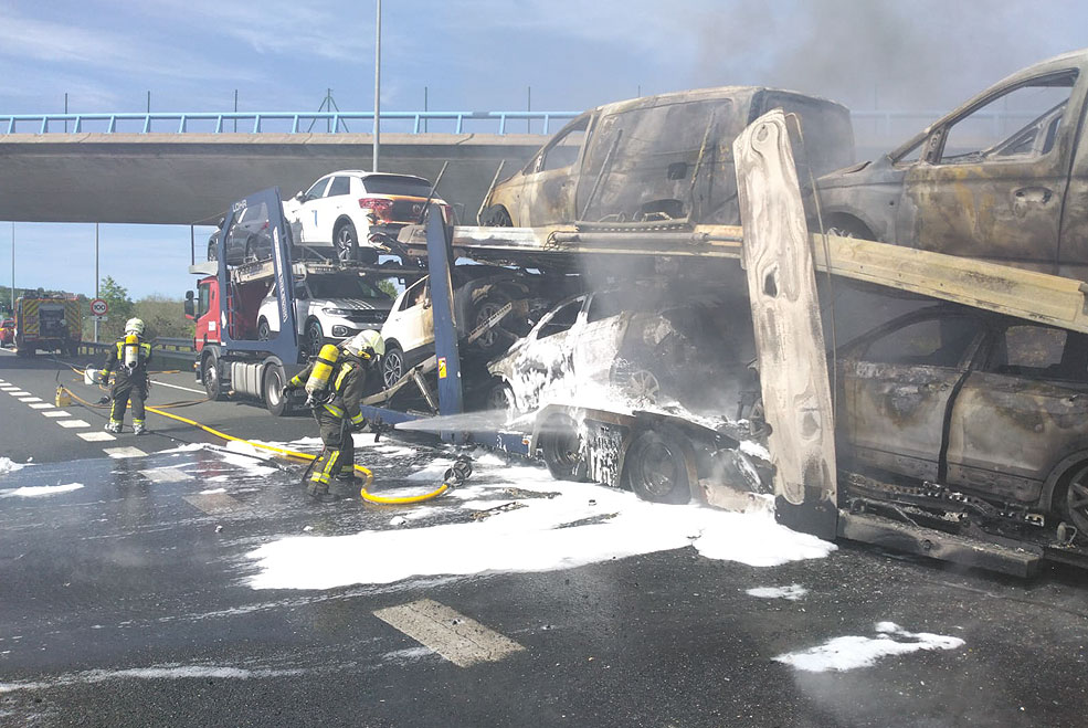 112Incendiocamionportacoches