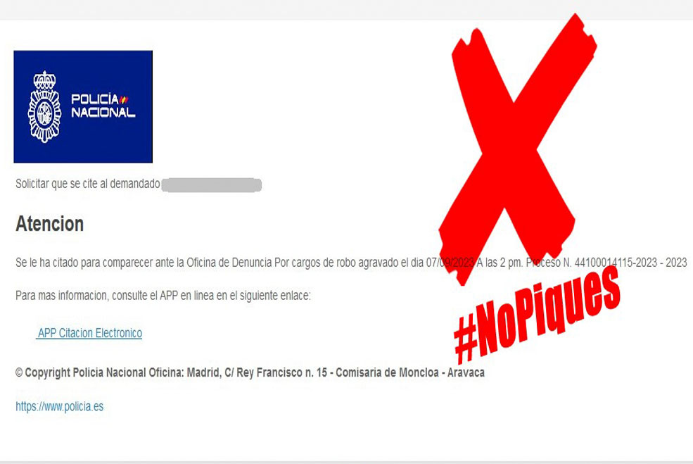 PoliciaNacionalMalware