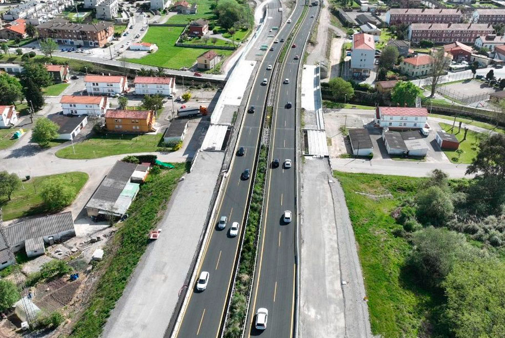 Afectaciones al tráfico en la autovía A-67 por las obras del ramal de continuidad Sierrapando-Barreda A67SierrapandoBarreda